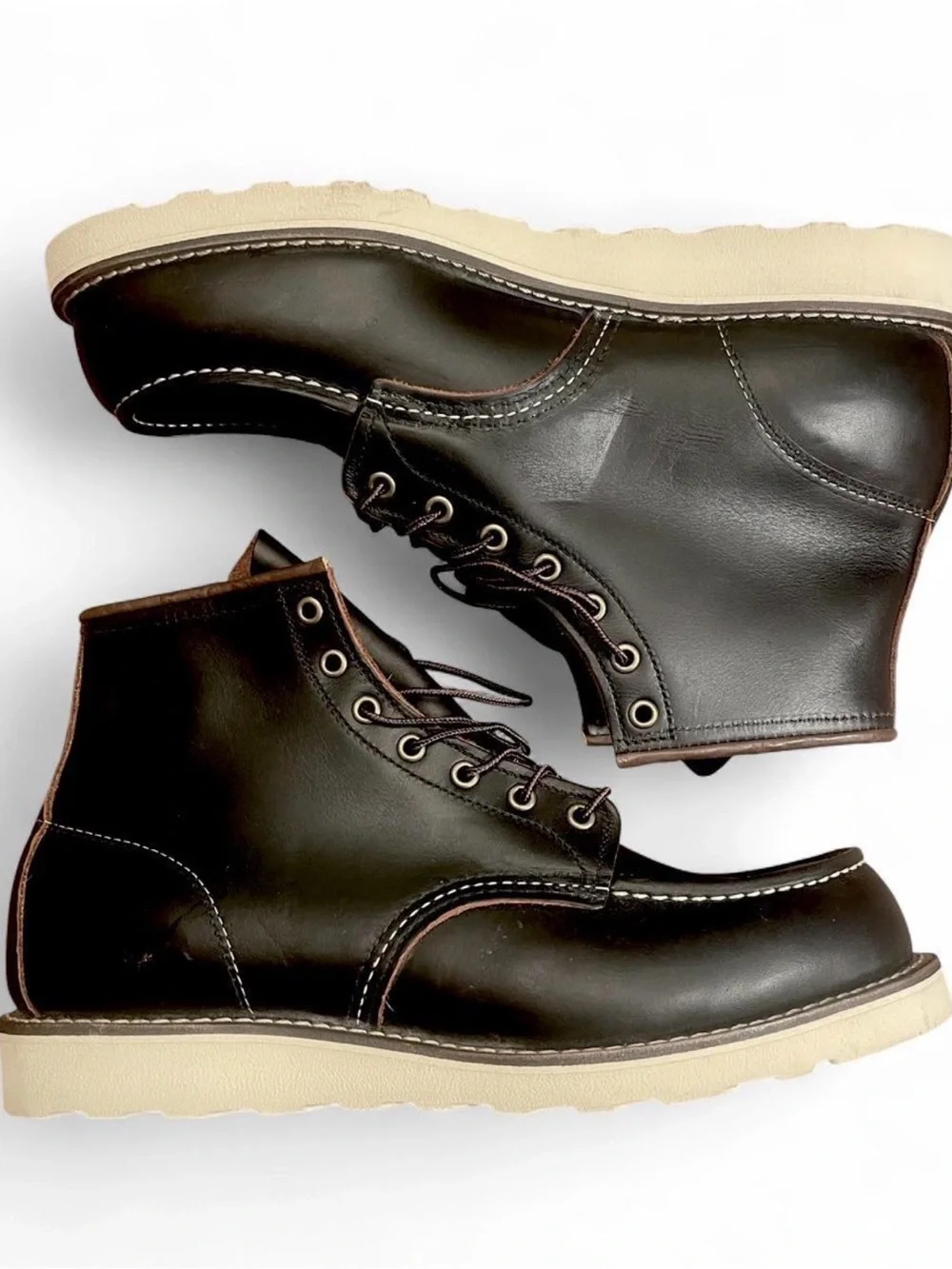 Red Wing 8849 Black Prairie Teacore Leather Moc Toe Boots Mens 11.5